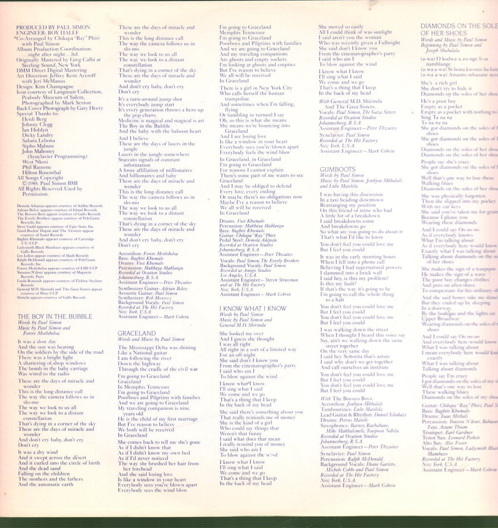 Paul Simon - Graceland - Lp