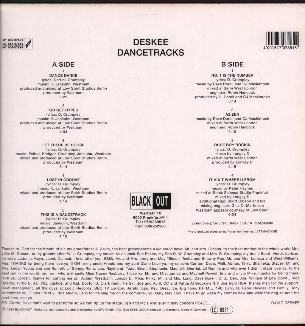 Deskee - Dancetracks - Lp