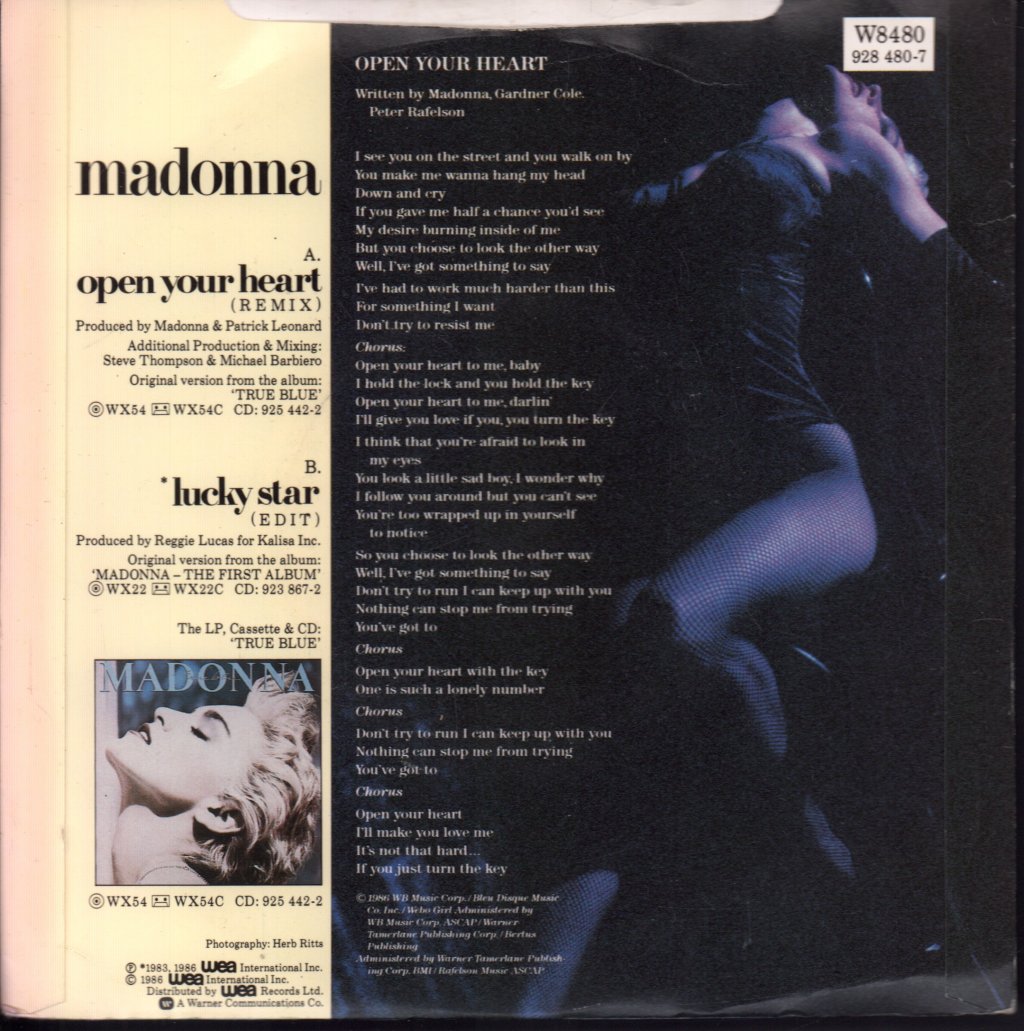 Madonna - Open Your Heart - 7 Inch