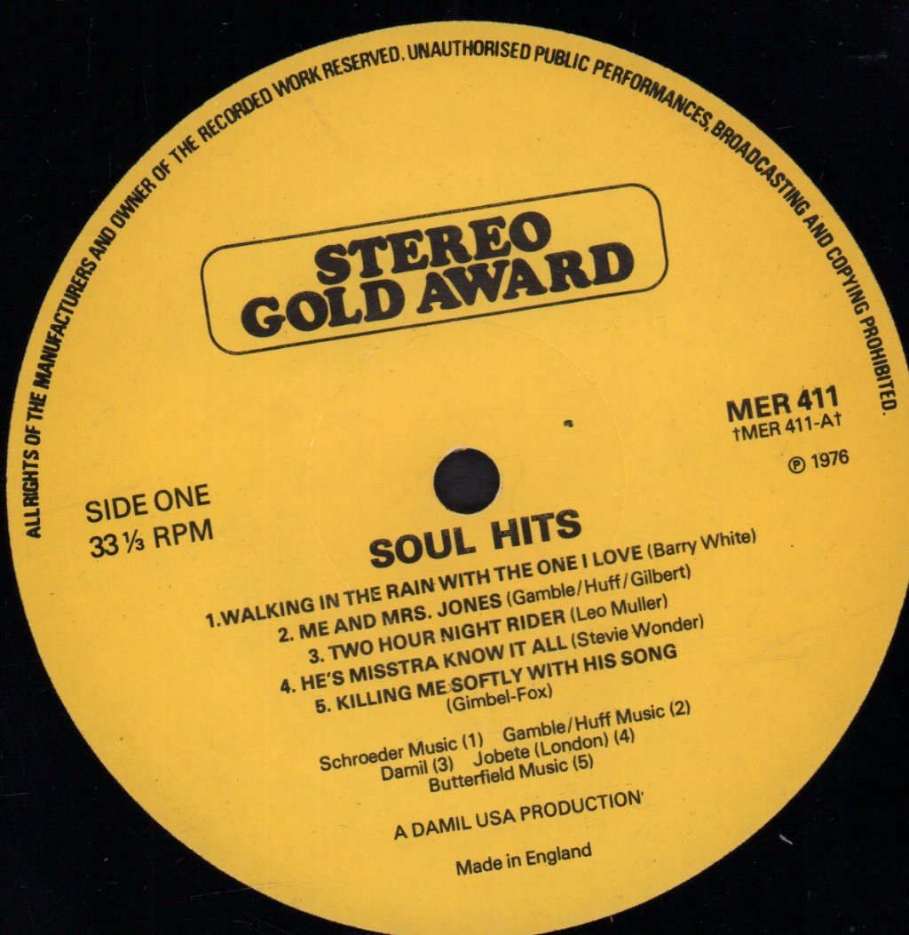 Unknown Artist - Soul Hits - Lp