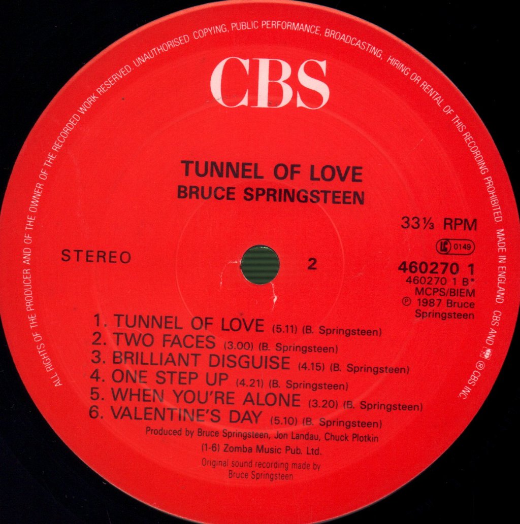 Bruce Springsteen - Tunnel Of Love - Lp
