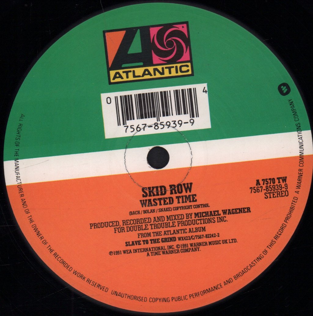 Skid Row - Wasted Time - 12 Inch