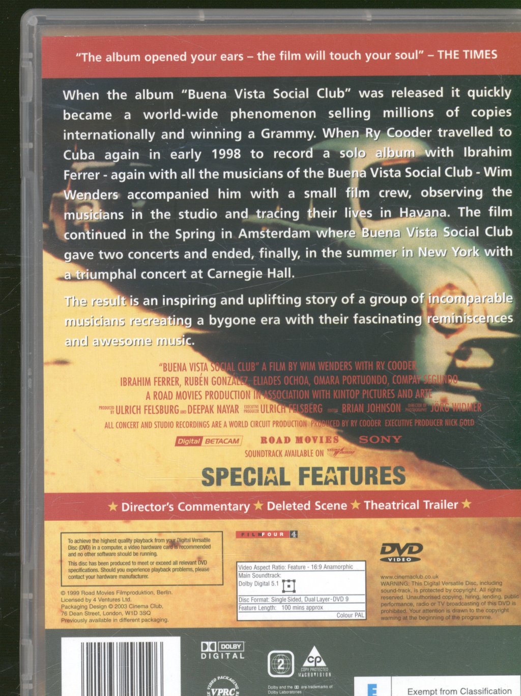 Buena Vista Social Club - Buena Vista Social Club - Dvd