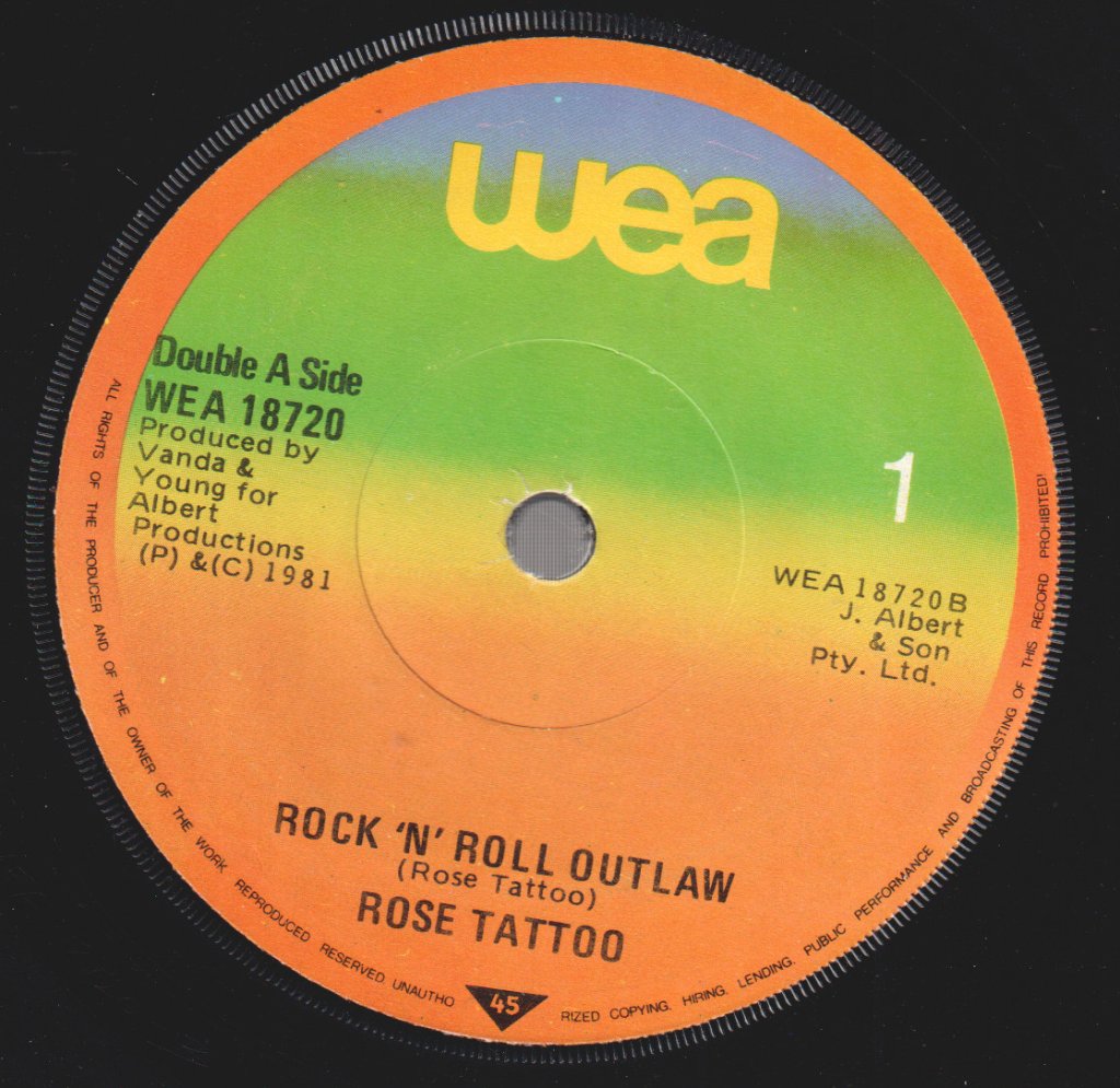 Rose Tattoo - Bad Boy For Love - 7 Inch
