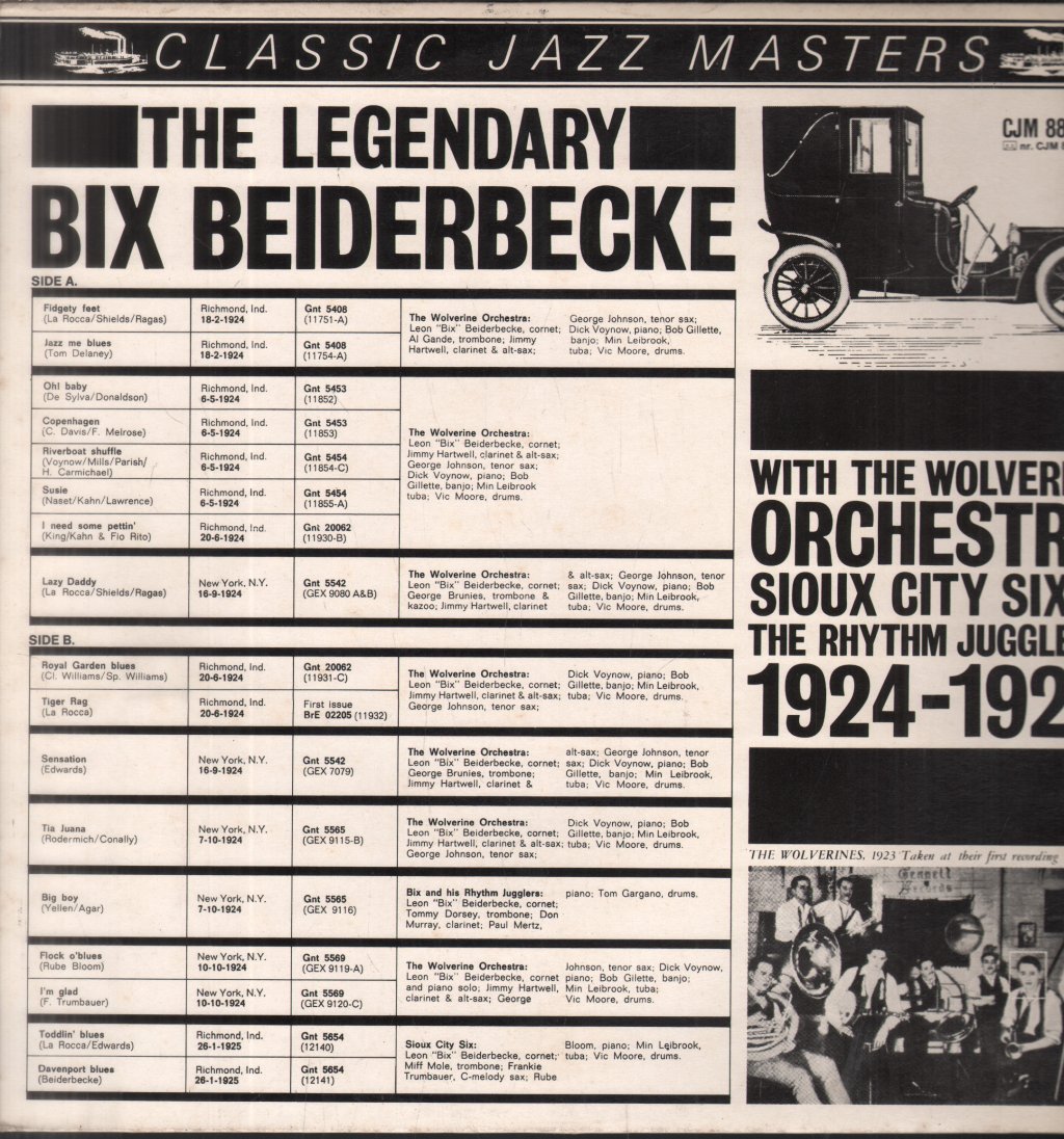 Bix Beiderbecke - Legendary - Lp