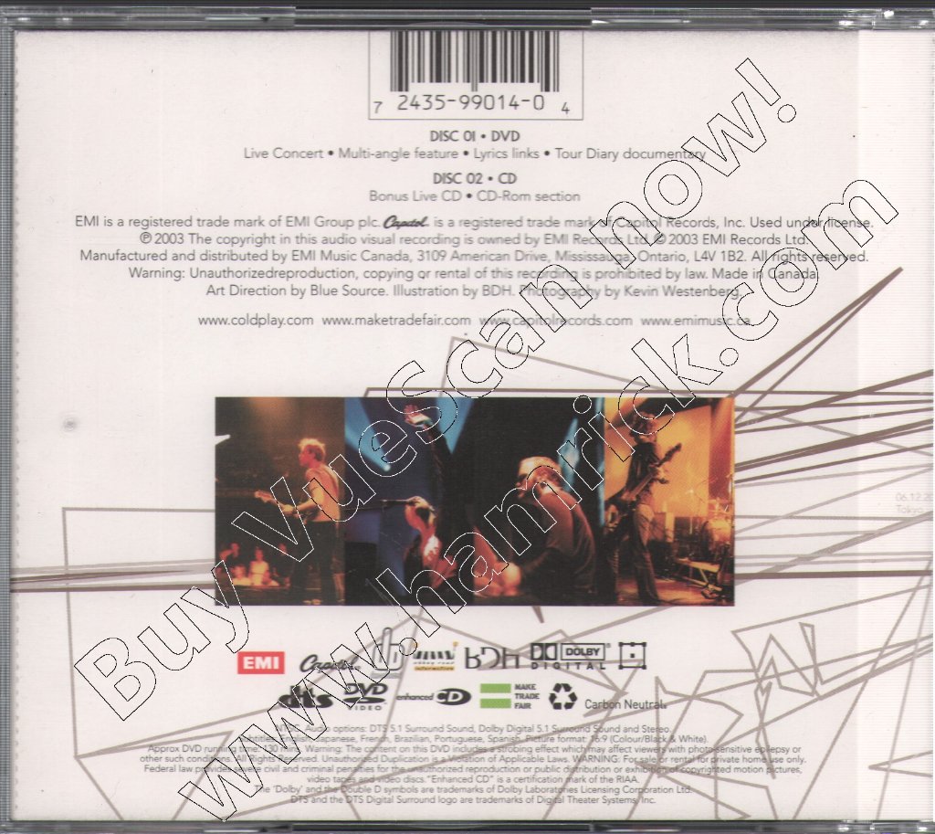 Coldplay - Live 2003 - Cd/Dvd