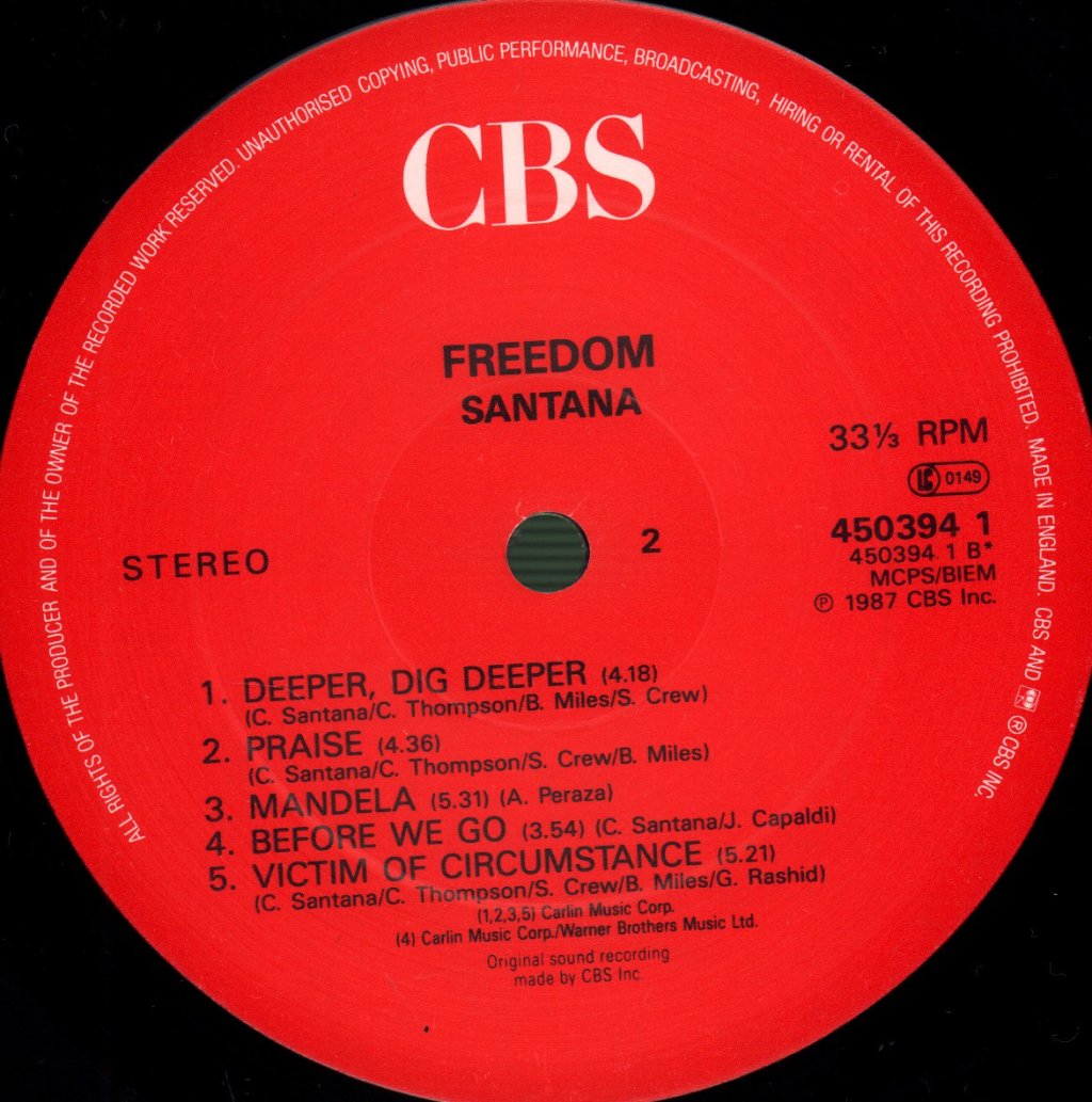 Santana - Freedom - Lp