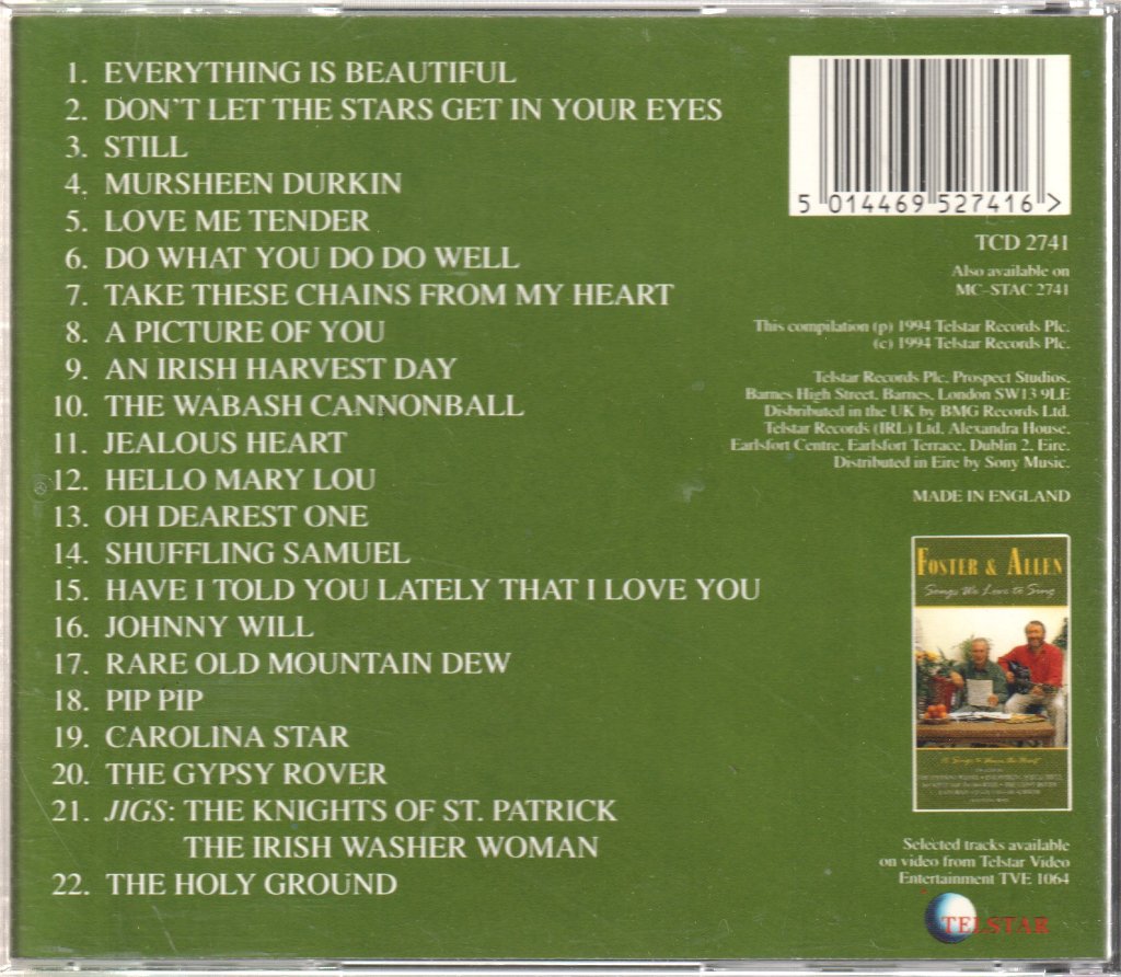 Foster And Allen - Songs We Love To Sing - Cd