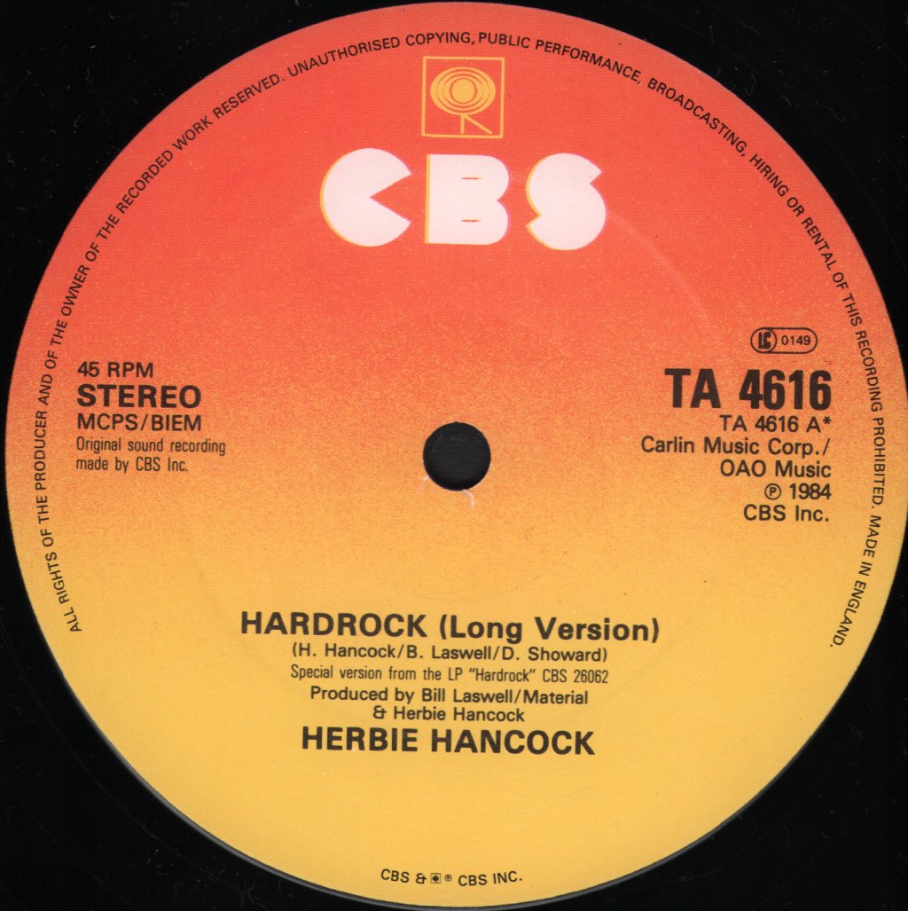 Herbie Hancock - Hardrock - 12 Inch
