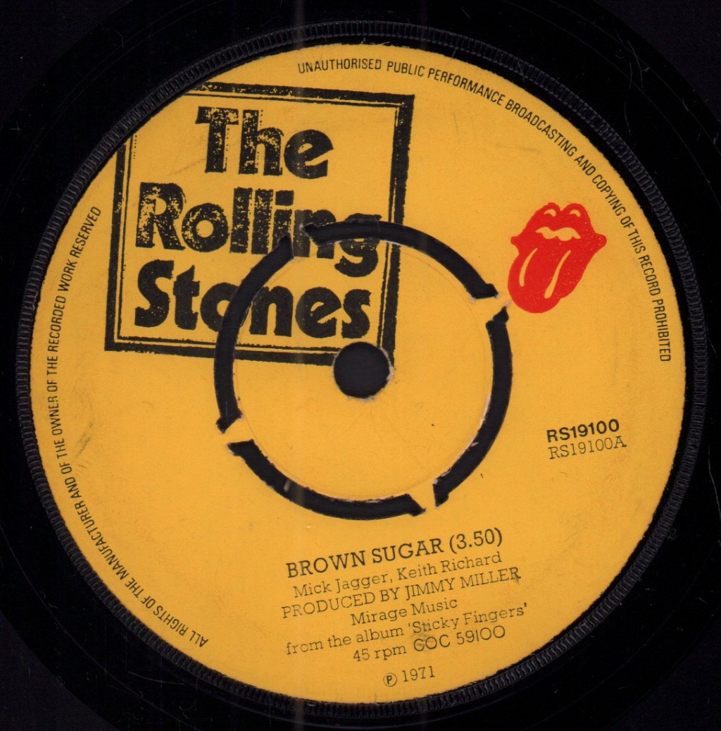 Rolling Stones - Brown Sugar - 7 Inch