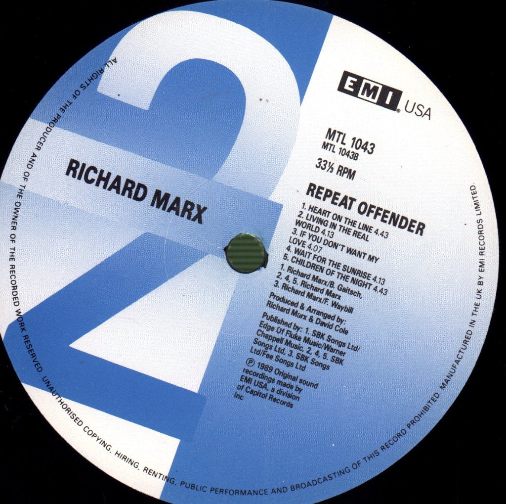 Richard Marx - Repeat Offender - Lp