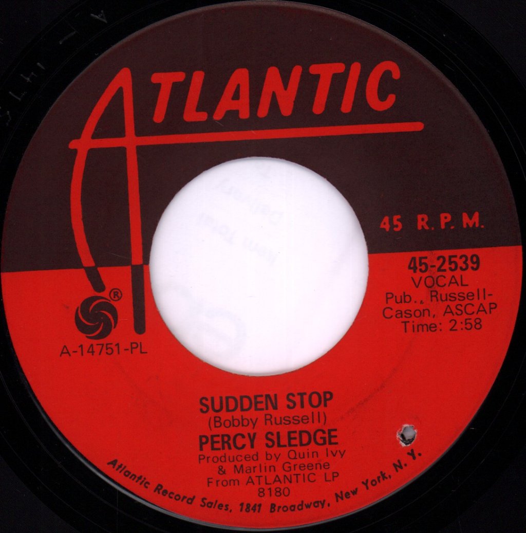 Percy Sledge - Sudden Stop - 7 Inch