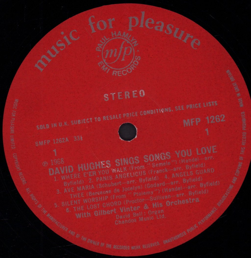 David Hughes - Sings Songs You Love - Lp