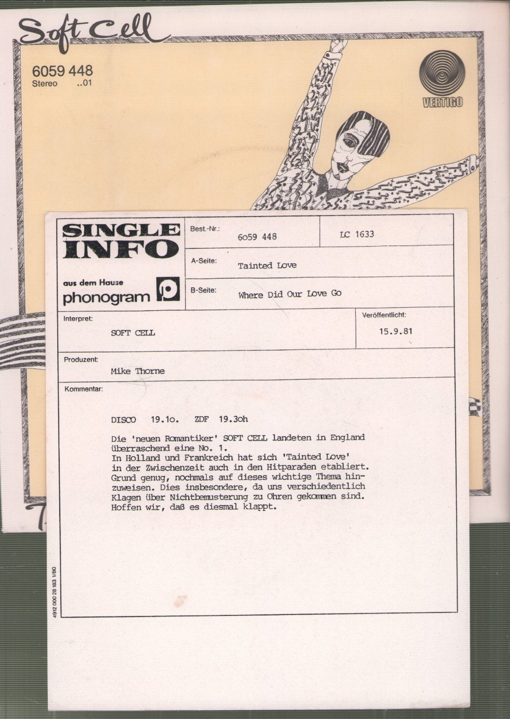 Soft Cell - Tainted Love - 7 Inch