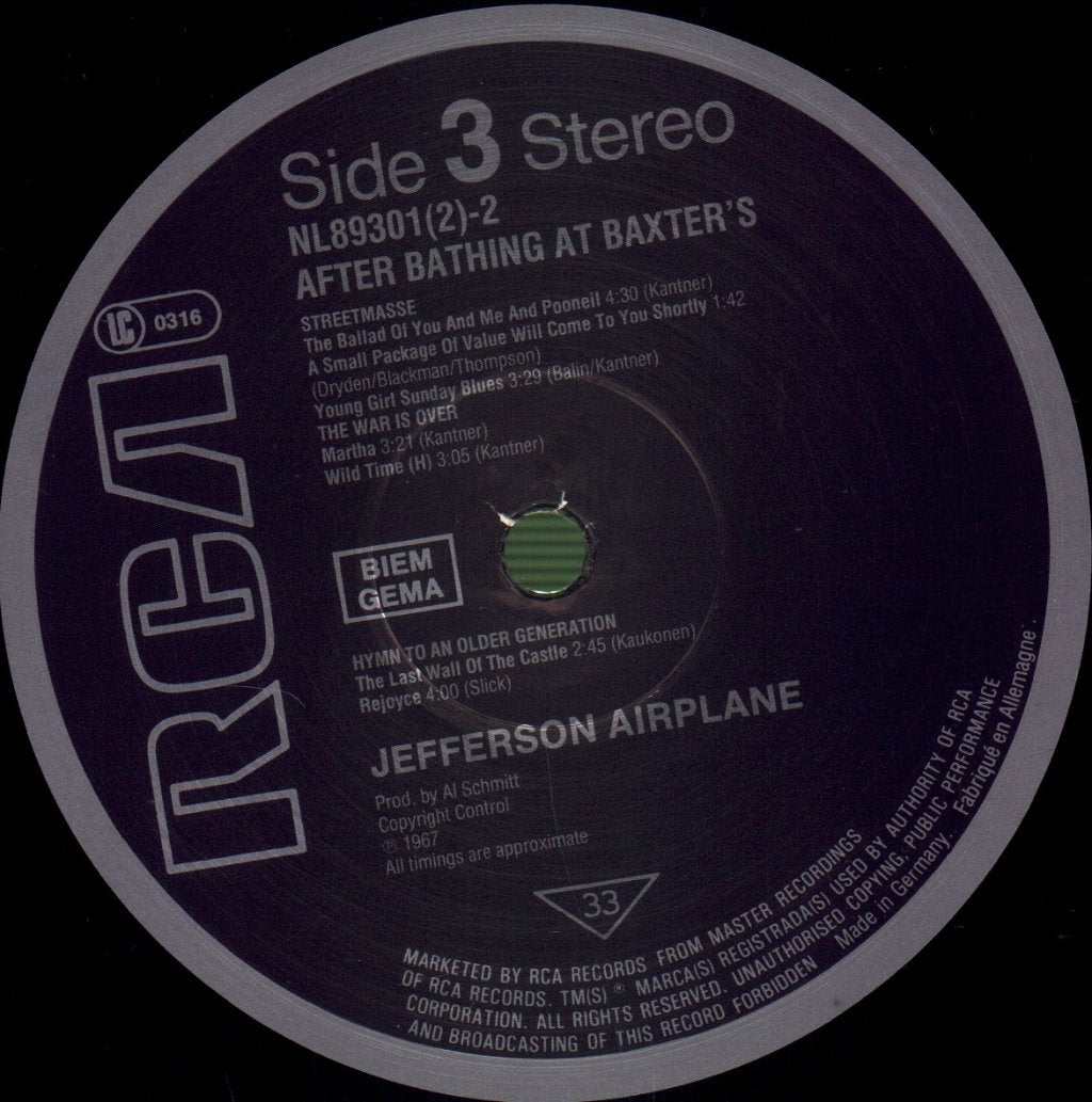 Jefferson Airplane - Surrealistic Pillow / After Bathing At Baxter's - Double Lp