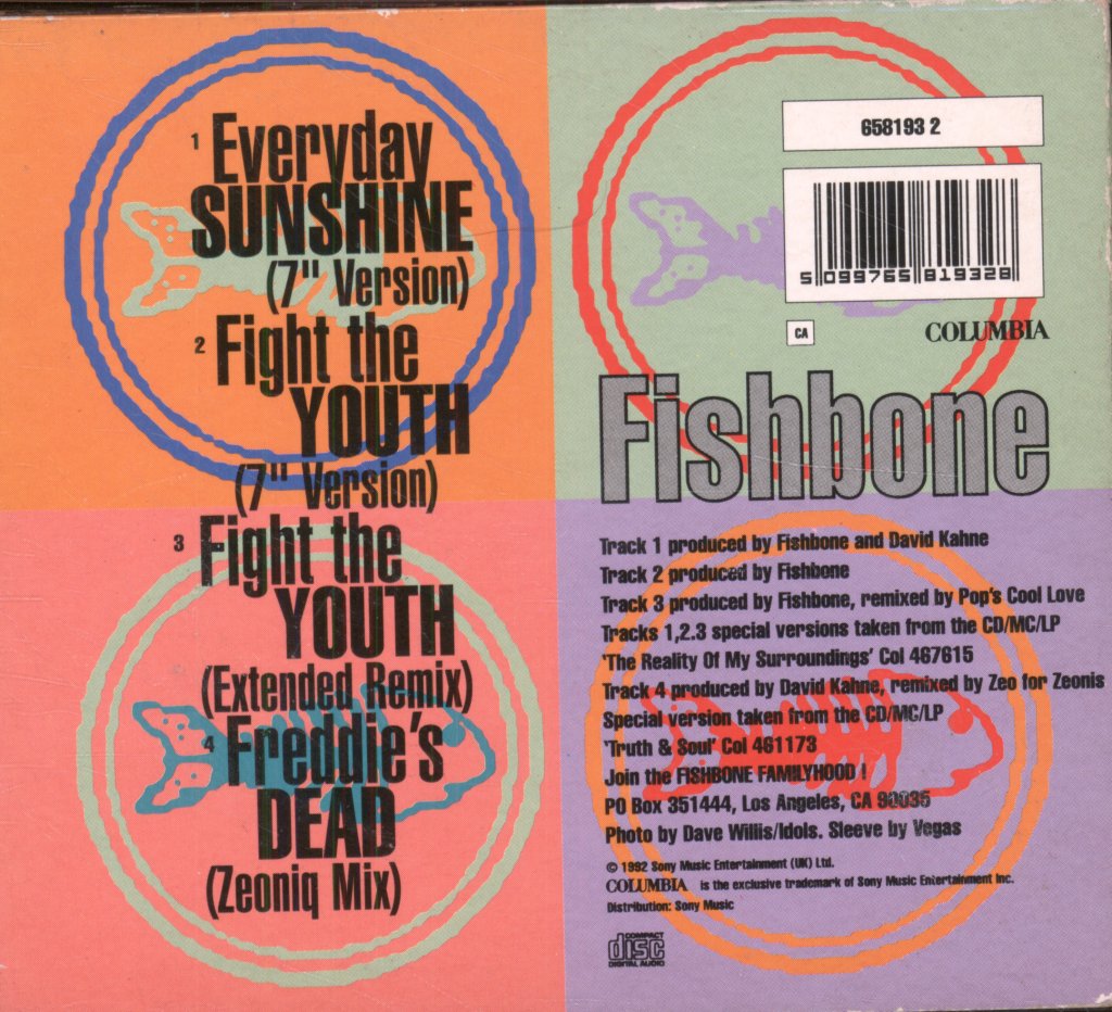 Fishbone - Everyday Sunshine / Fight The Youth - Cd