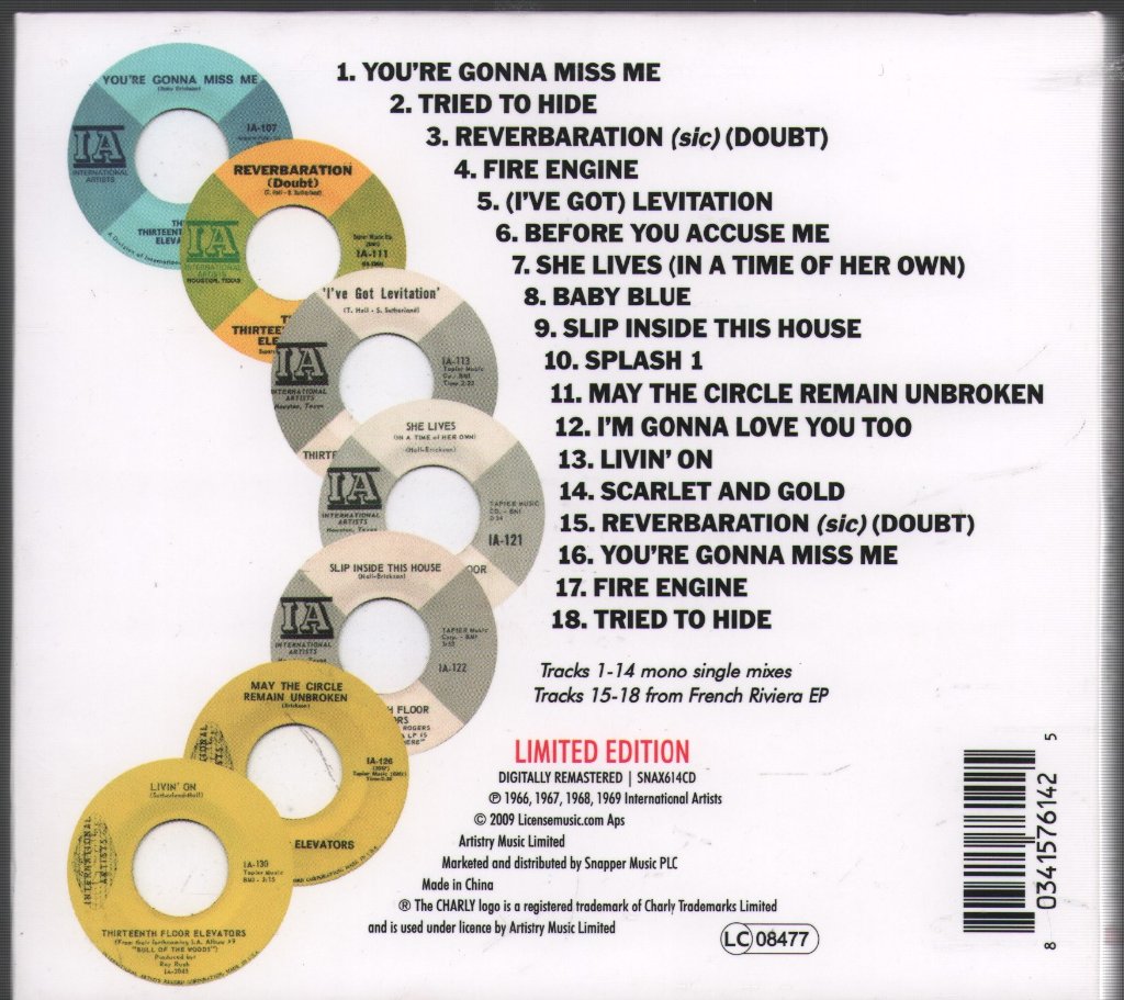 13th Floor Elevators - 7th Heaven: Music Of The Spheres The Complete Singles Collection - Cd Set