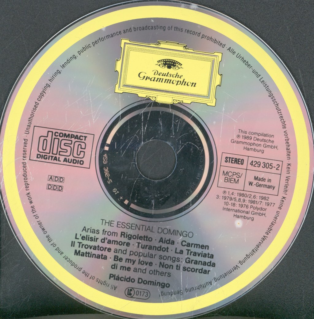 Placido Domingo - Essential Domingo - Popular Songs And Arias - Cd