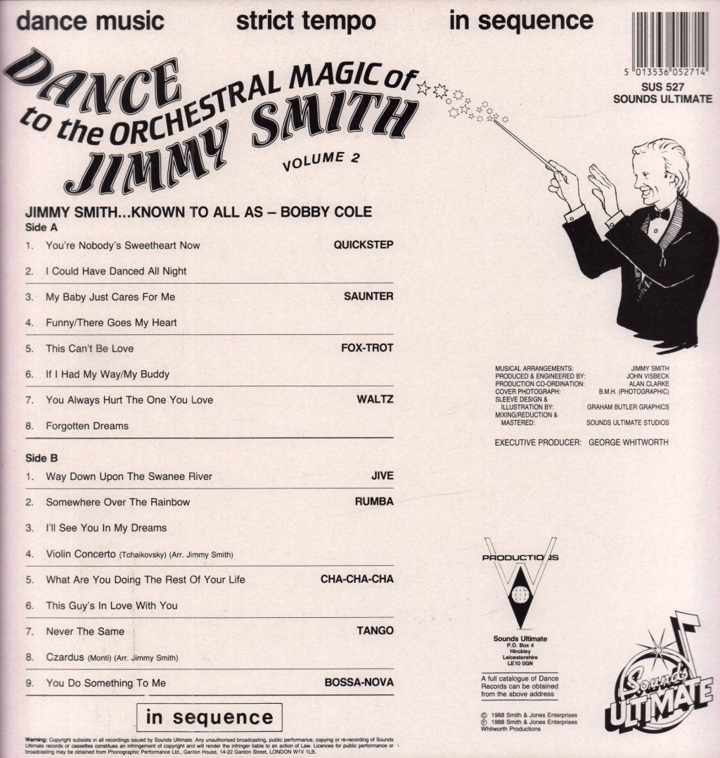 Jimmy Smith (Sequence Dancing) - Dance To The Orchestral Magic of Jimmy Smith volume 2 - Lp