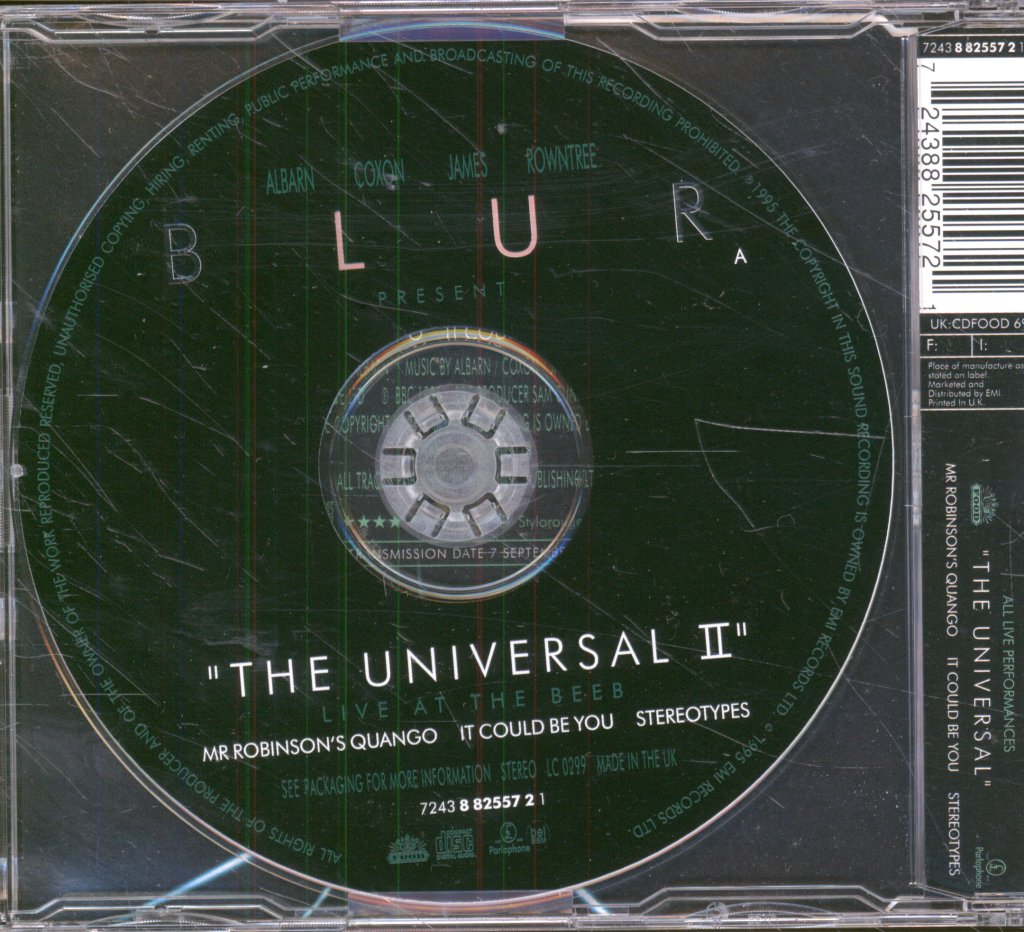 Blur - Universal II (Live At The Beeb) - Cd