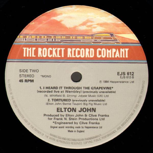 Elton John - Who Wears These Shoes - 12 Inch