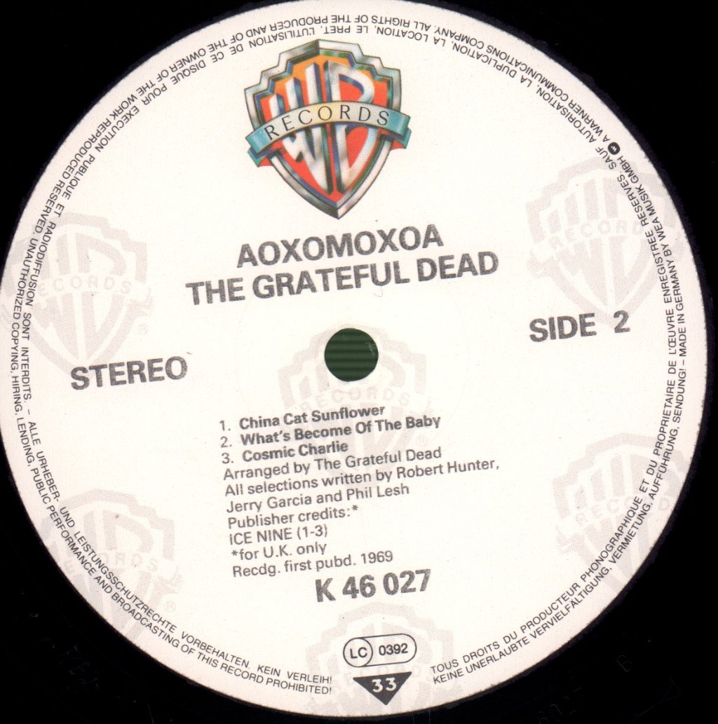 Grateful Dead - Aoxomoxoa - Lp