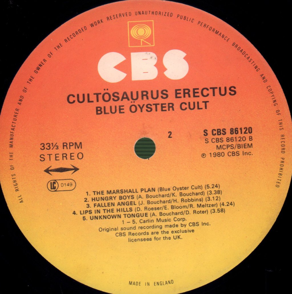 Blue Oyster Cult - Cultosaurus Erectus - Lp
