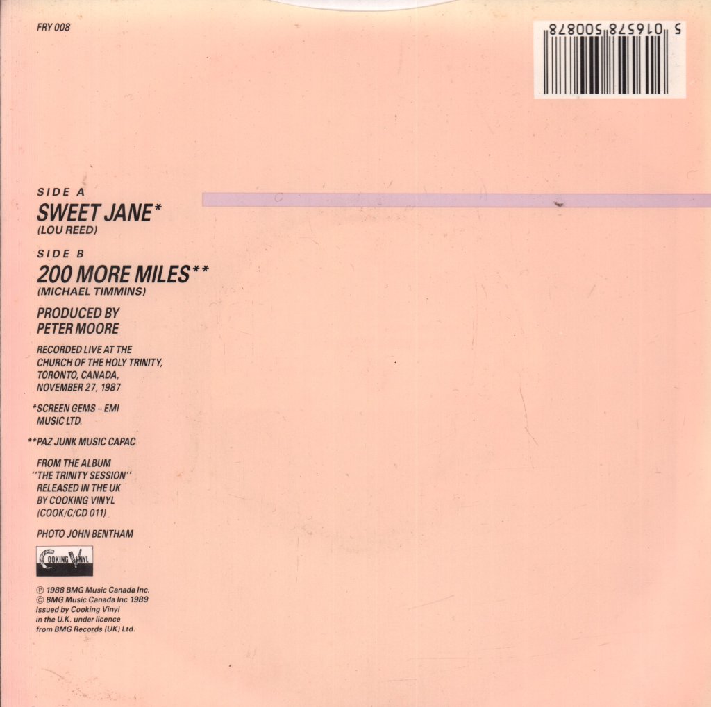Cowboy Junkies - Sweet Jane - 7 Inch