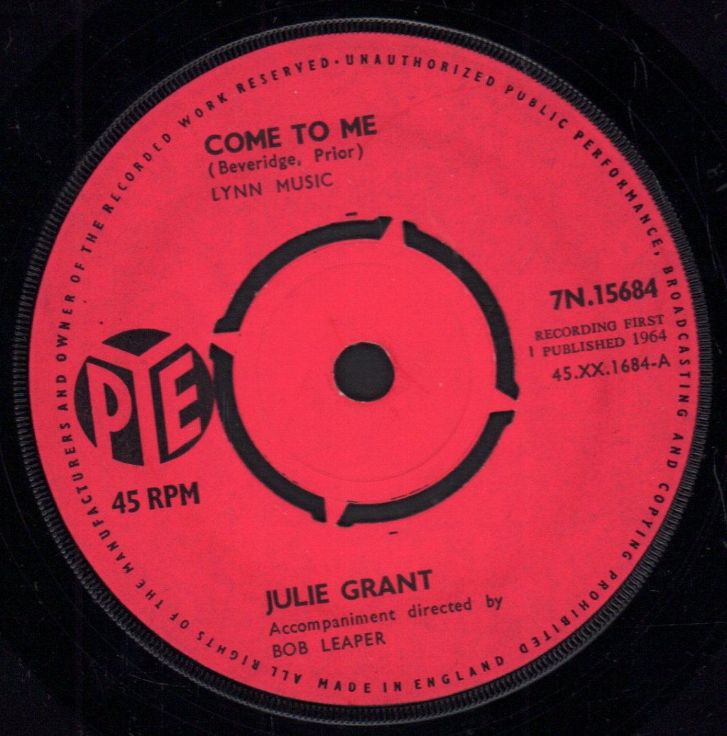 Julie Grant - Come To Me - 7 Inch