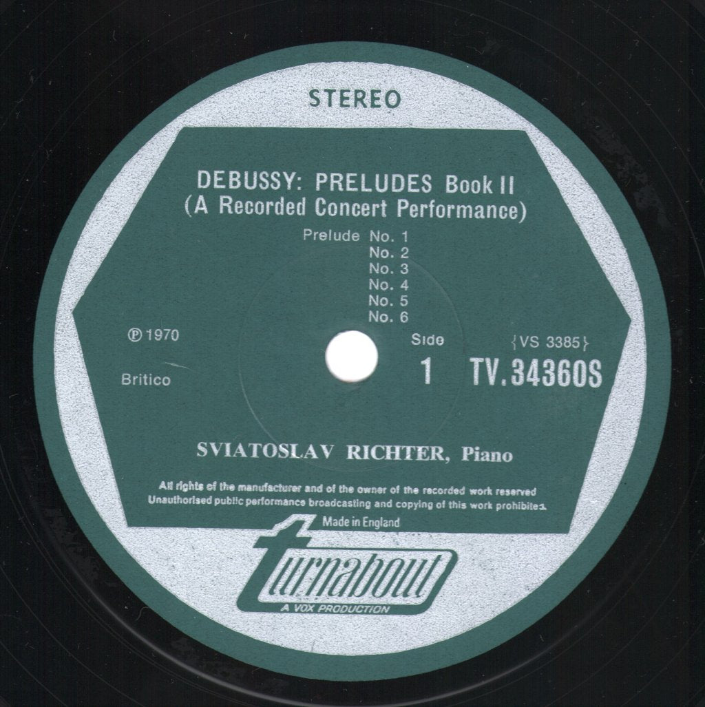 Sviatoslav Richter - Debussy - Preludes, Book II - Lp