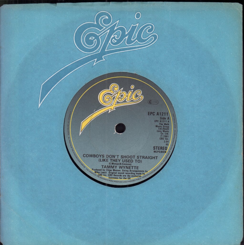 Tammy Wynette - Cowboys Don't Shoot Straight - 7 Inch