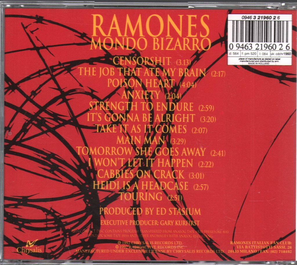 Ramones - Mondo Bizarro - Cd