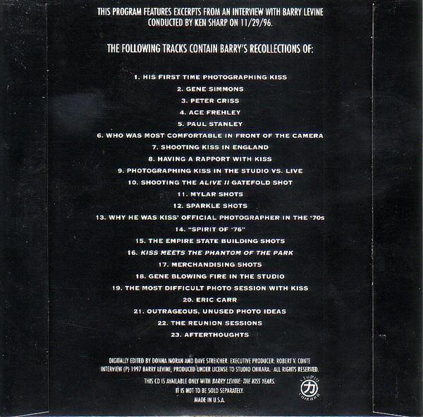 Kiss - Kiss Years - interview with barry levine - Cd