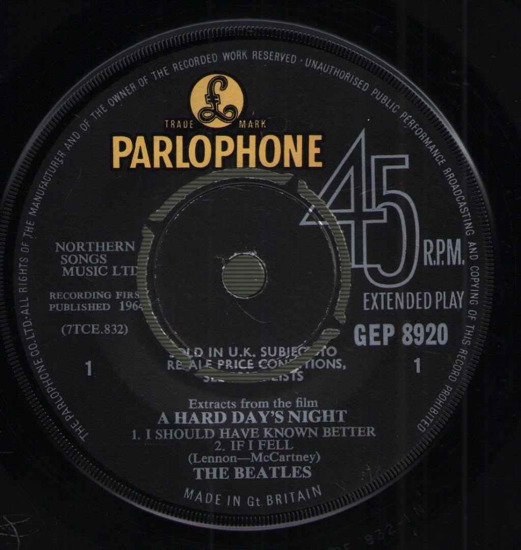 Beatles - Extracts From The Film A Hard Day's Night - 7 Inch