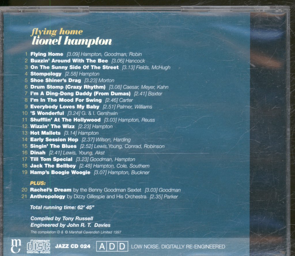 Lionel Hampton - Flying Home - Cd