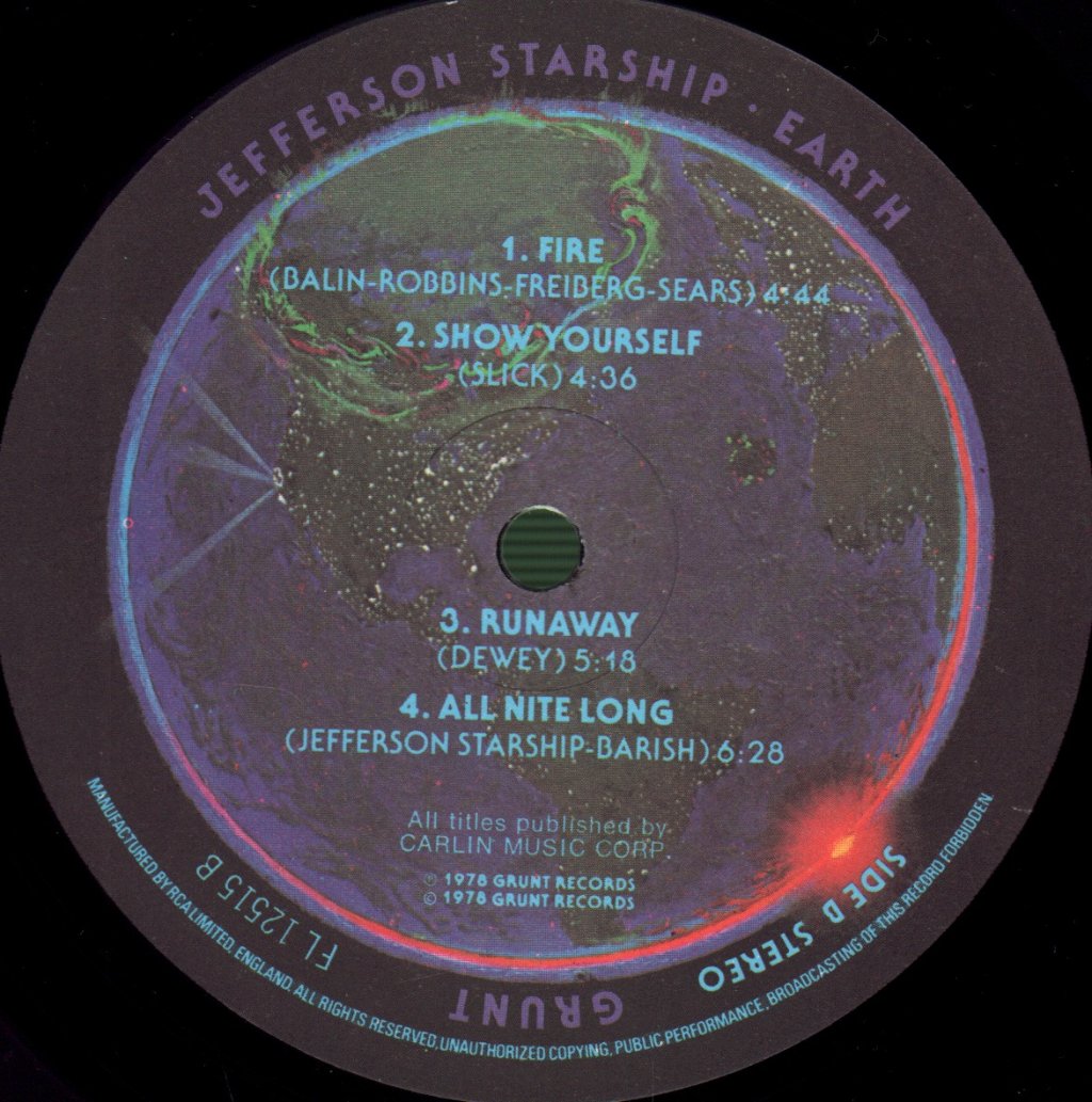 Jefferson Starship - Earth - Lp