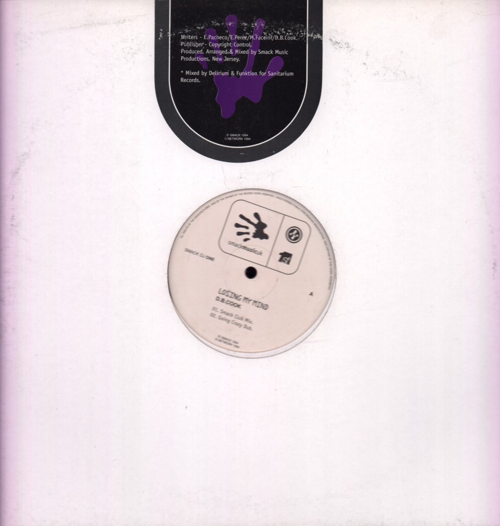 D.B. Cook - Losing My Mind - 12 Inch