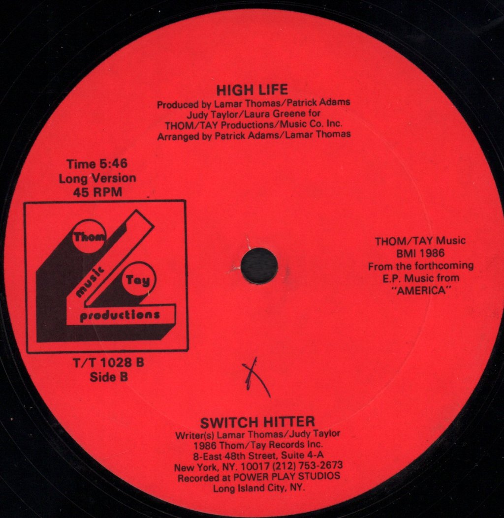 High Life - Switch Hitter - 12 Inch