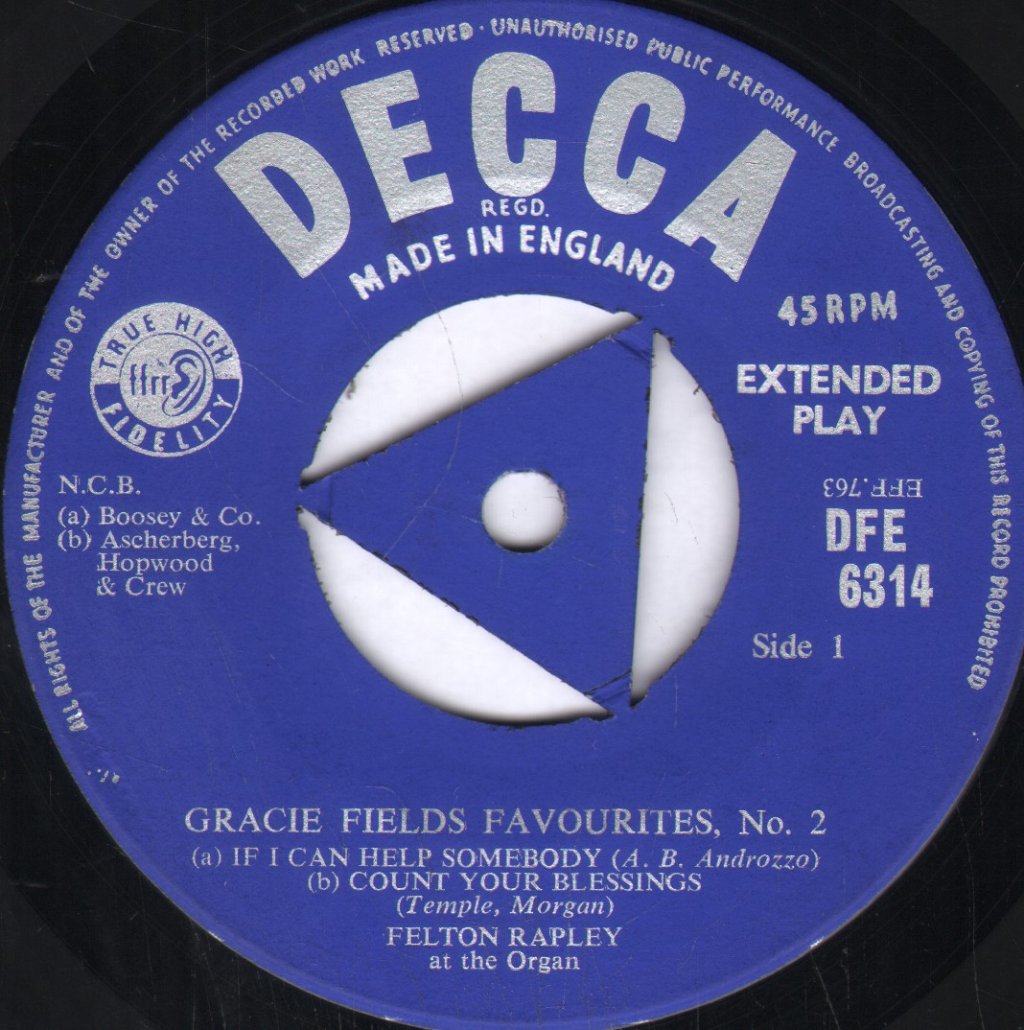 Gracie Fields - Favourites No 2 - 7 Inch