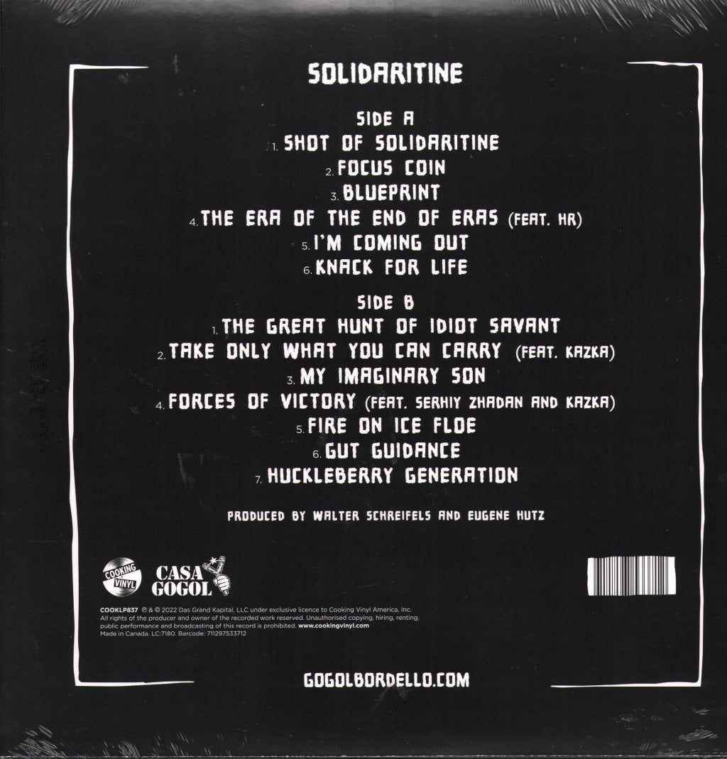 Gogol Bordello - Solidaritine (Yellow Vinyl) - Lp