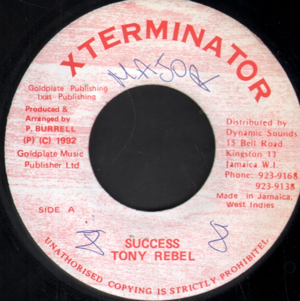 Tony Rebel - Success - 7 Inch