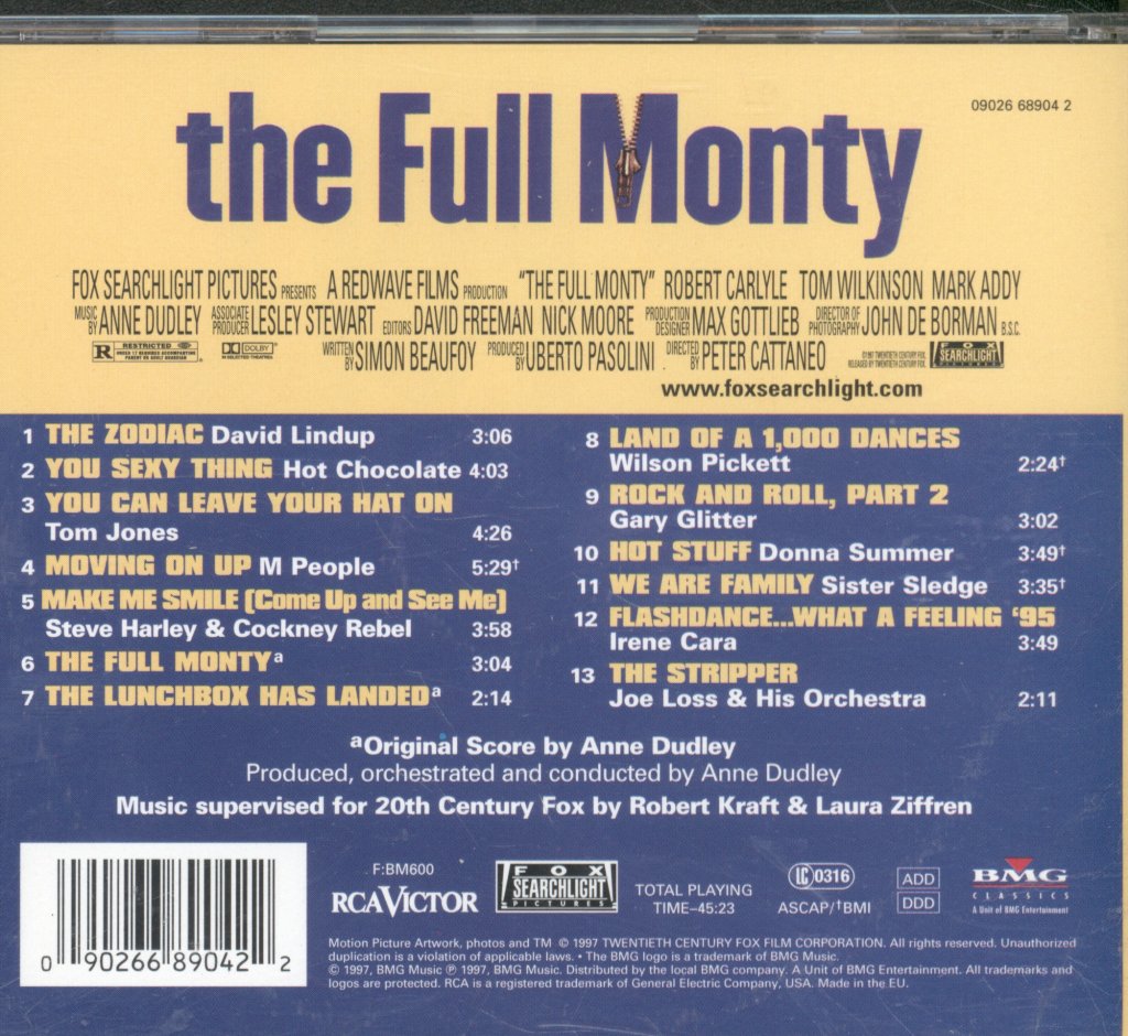 Full Monty Soundtrack - Music From The Motion Picture Soundtrack - Cd