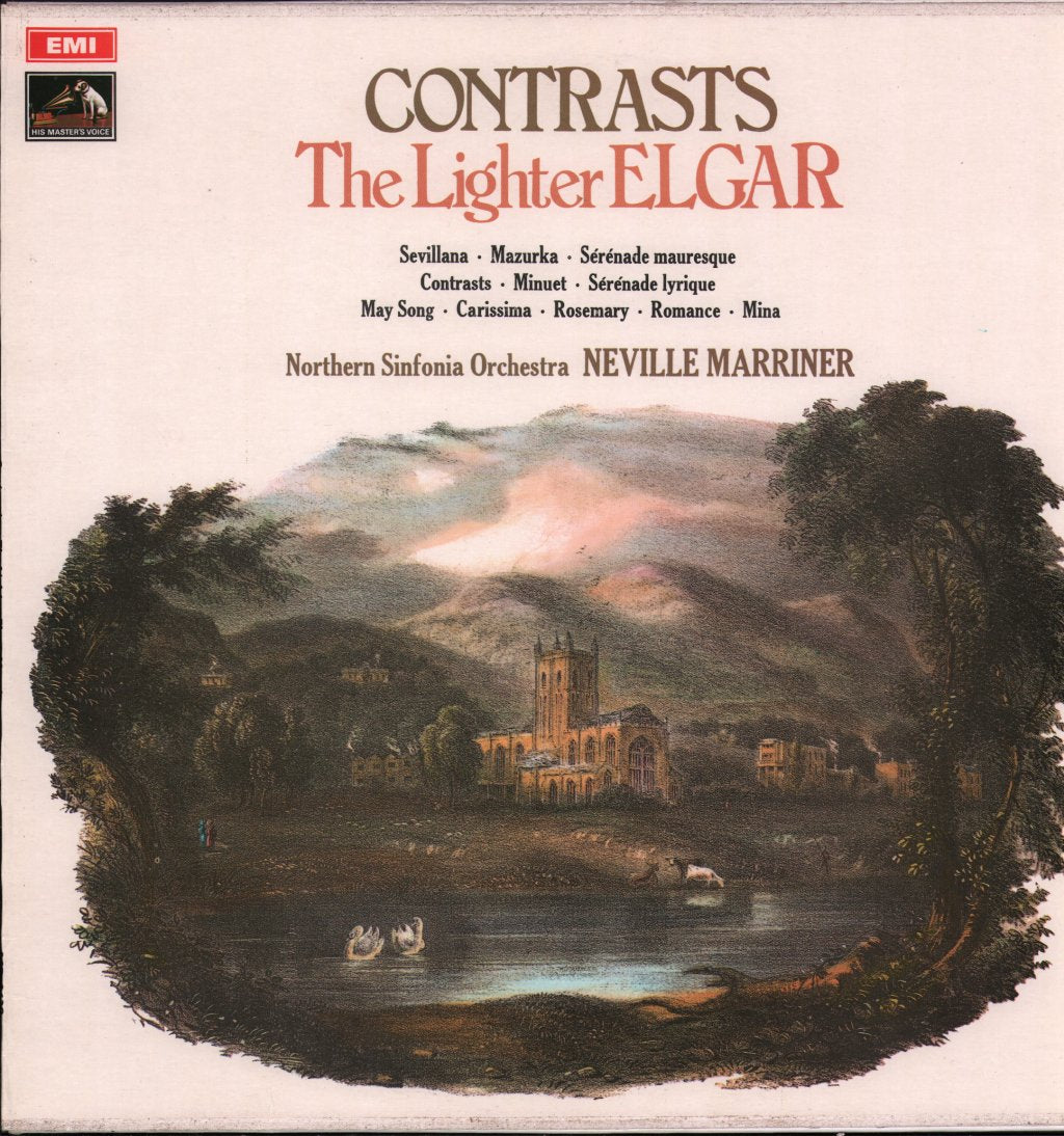 Neville Marriner / Northern Sinfonia Orchestra - Contrasts - The Lighter Elgar - Lp