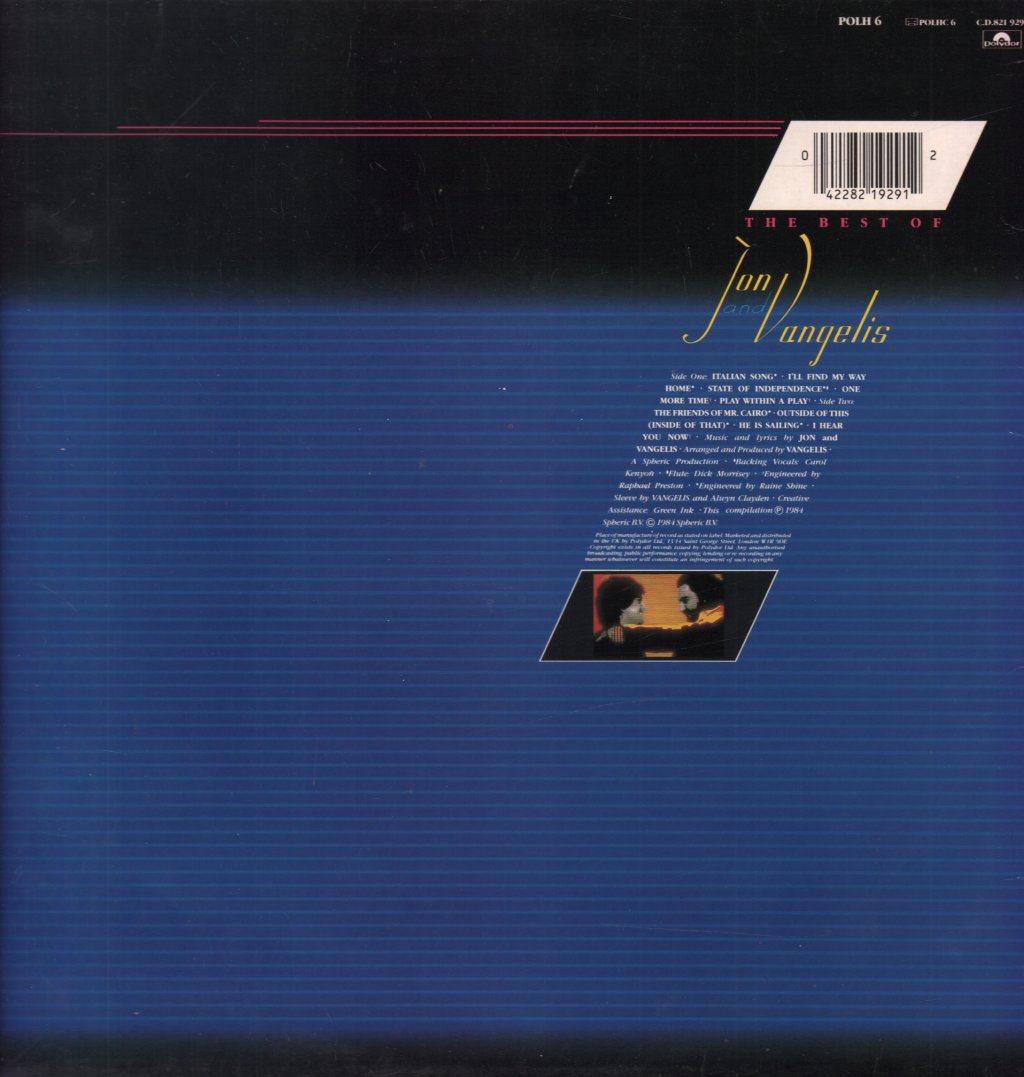 Jon And Vangelis - Best Of - Lp