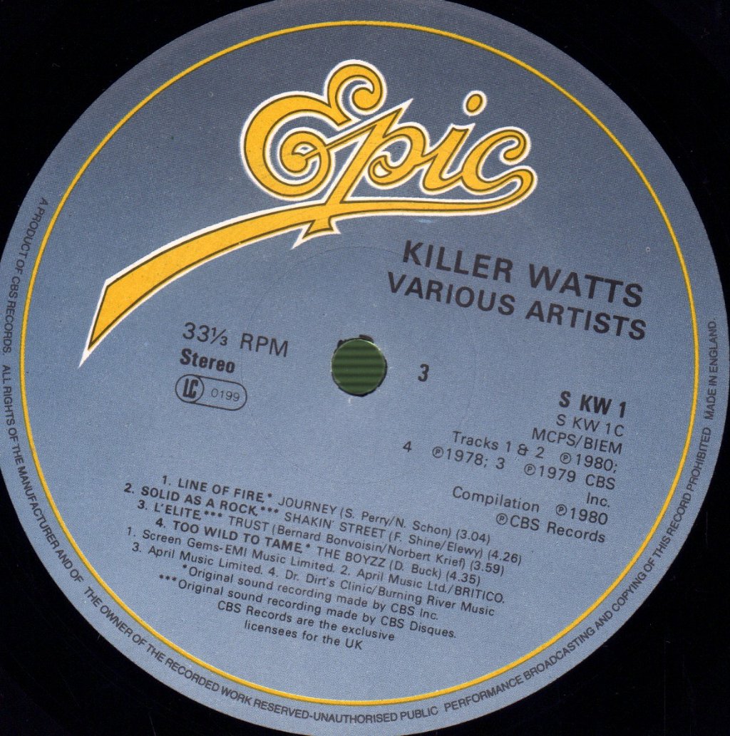 Various Artists - Killer Watts - Double Lp