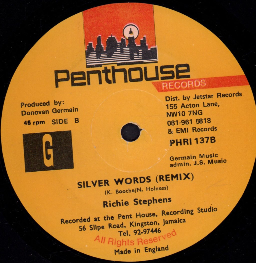 Richie Stephens - Silver Words - 12 Inch