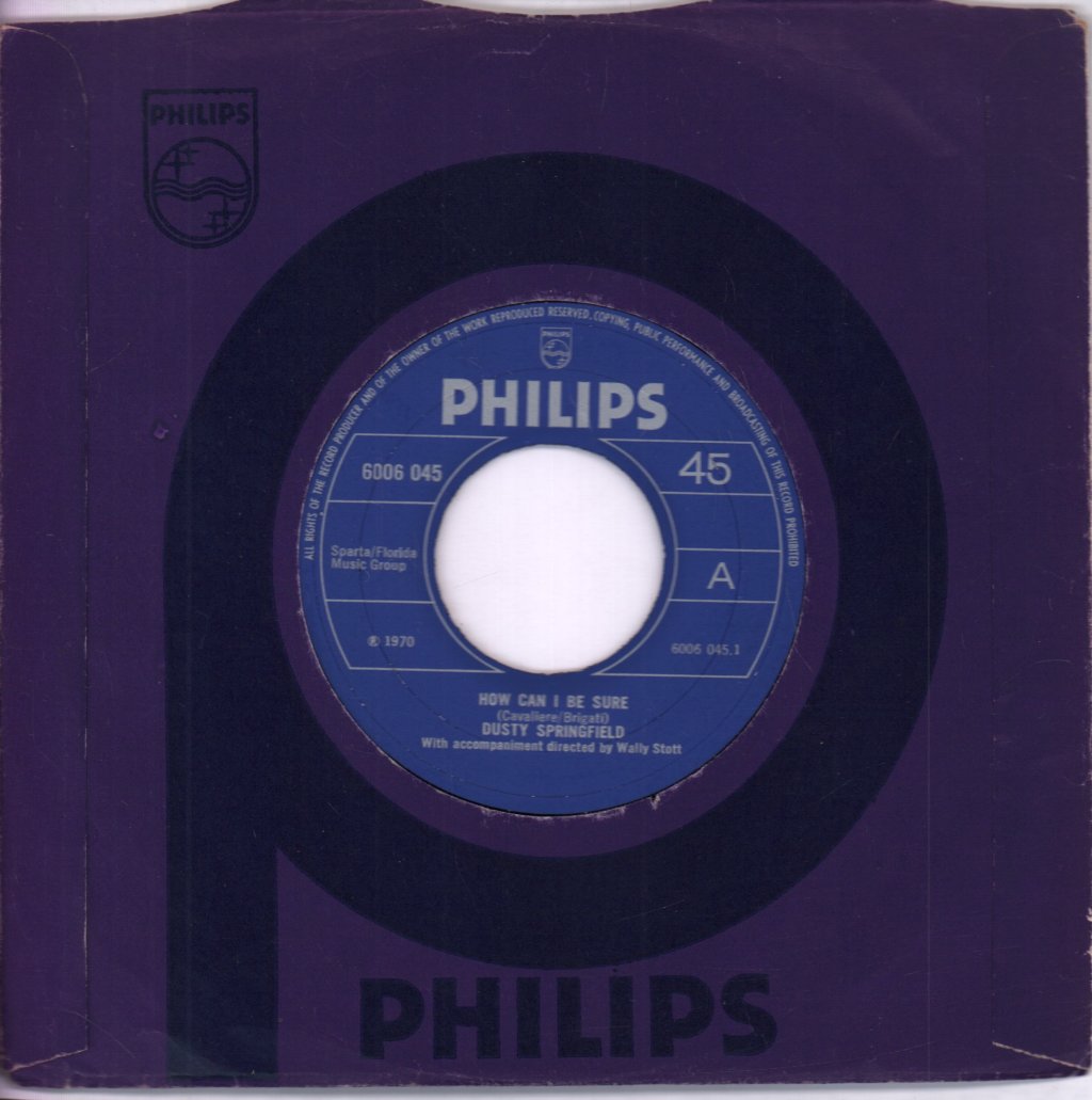Dusty Springfield - How Can I Be Sure - 7 Inch