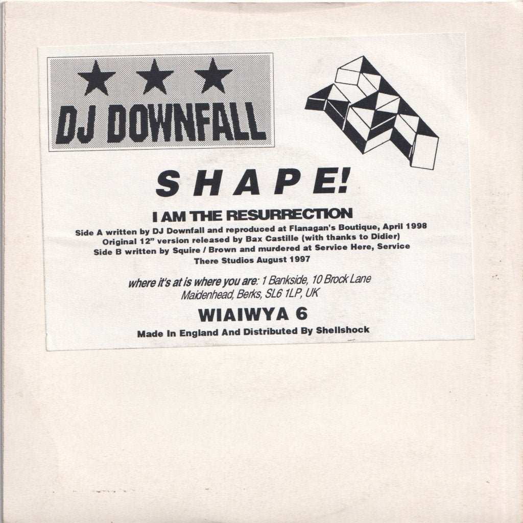 Dj Downfall - Shape - 7 Inch