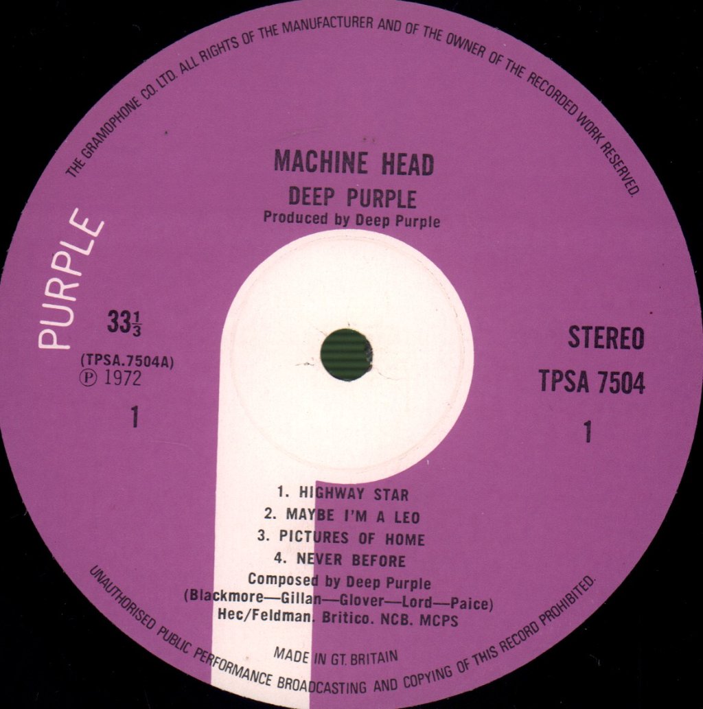 Deep Purple - Machine Head - Lp