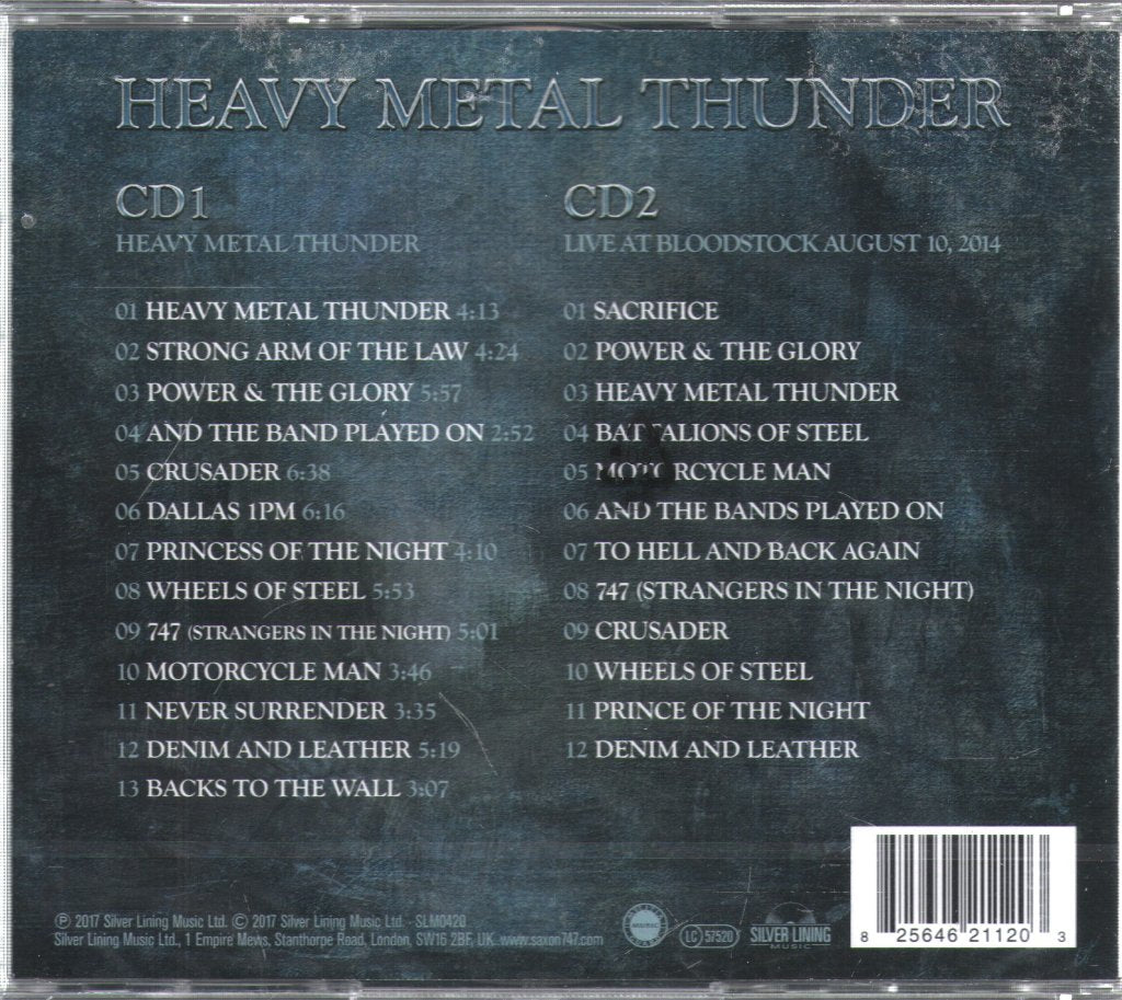 Saxon - Heavy Metal Thunder - Double Cd